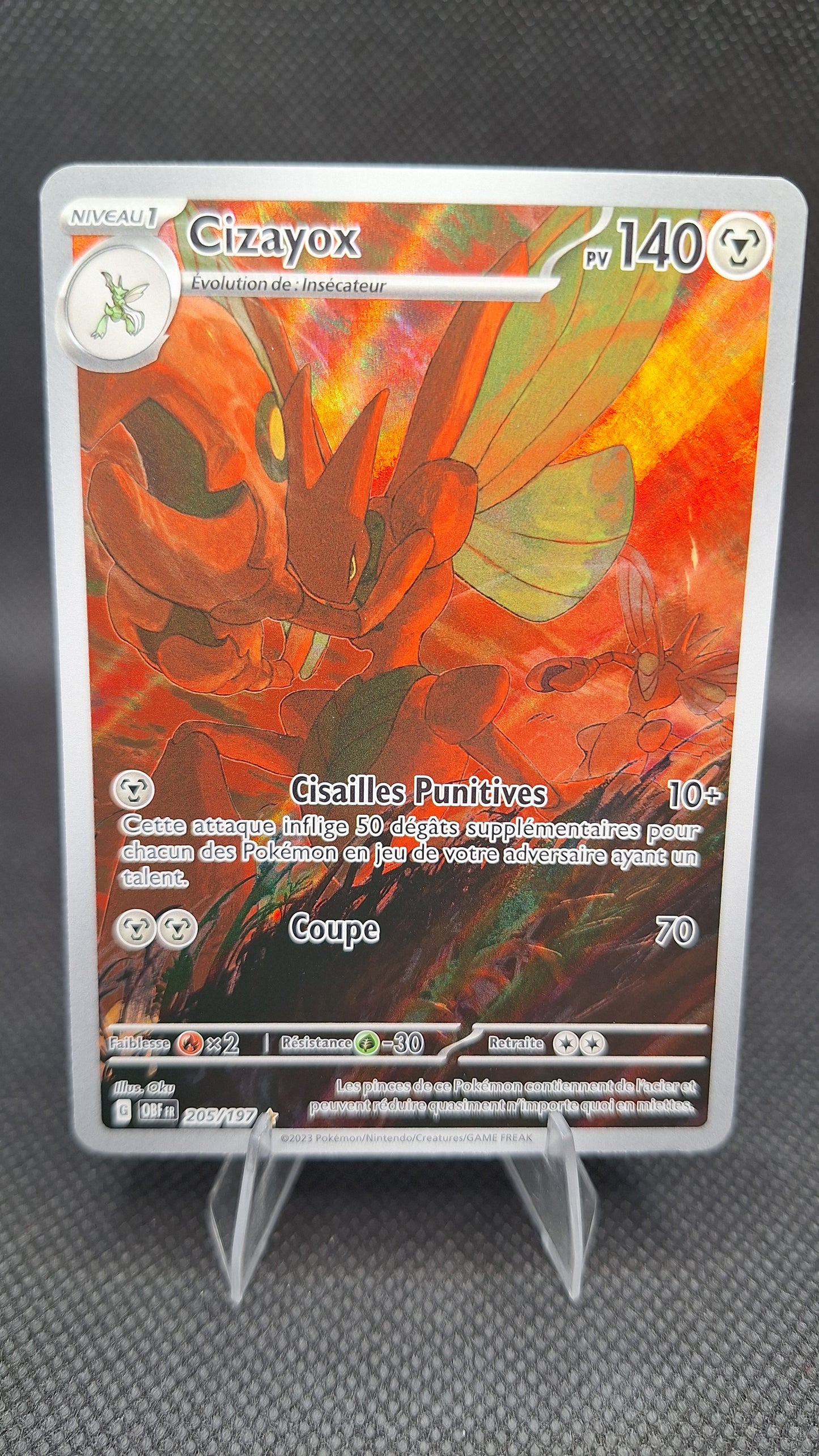 Cizayox 205/197 – Illustration Rare (Flammes Obsidiennes)